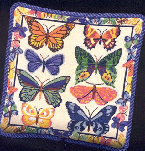 click here to view larger image of Butterflies Galore (needlepoint kits)