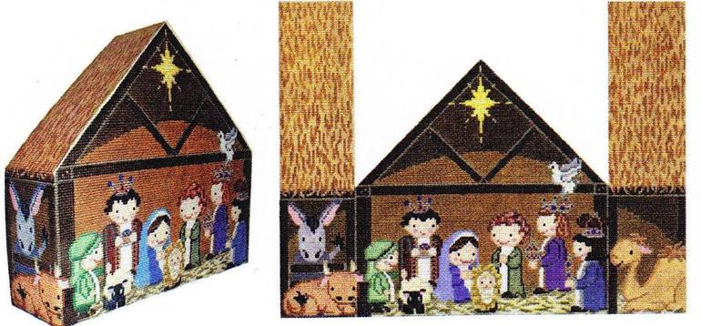 click here to view larger image of Nativity Door Stop (hand painted canvases)