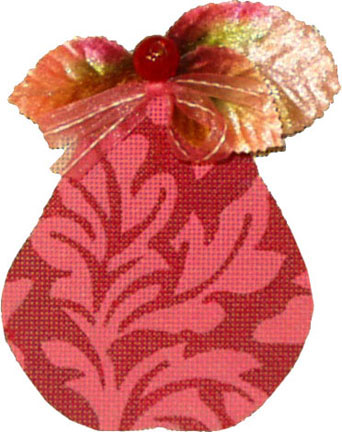 click here to view larger image of Pink Pears - Leaf   (hand painted canvases)