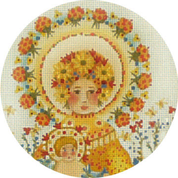 click here to view larger image of Sunflower Madonna (hand painted canvases)