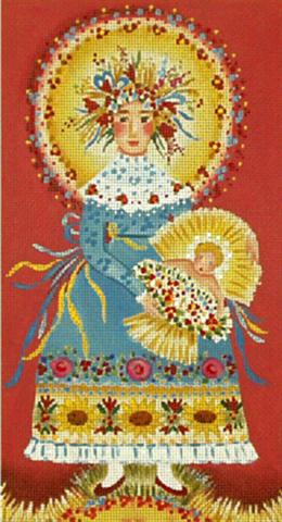 click here to view larger image of Strawflower Madonna (hand painted canvases)