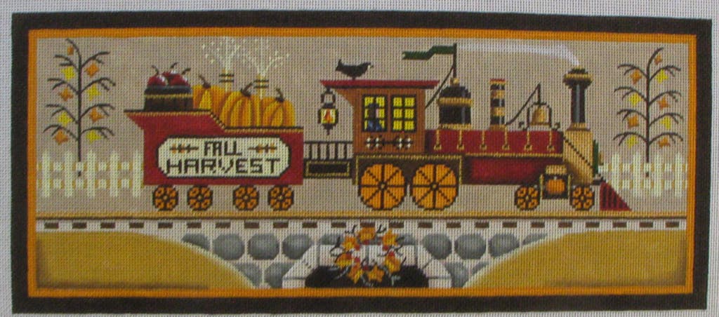 click here to view larger image of Fall Train (hand painted canvases)