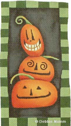 click here to view larger image of Stacked Pumpkins (hand painted canvases)