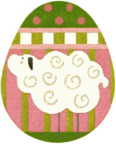 click here to view larger image of Sheep Egg (hand painted canvases)