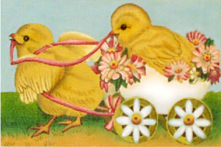 click here to view larger image of Chick Parade (hand painted canvases)