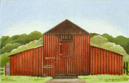 click here to view larger image of Red Barn (hand painted canvases)