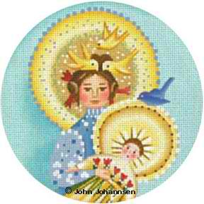 click here to view larger image of Bluebird Madonna (hand painted canvases)