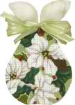 click here to view larger image of White Poinsettia Pear (hand painted canvases)