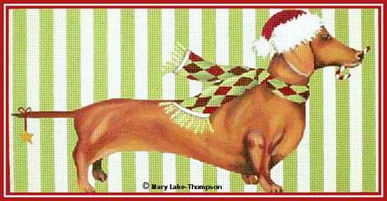 click here to view larger image of Dachshund (hand painted canvases)