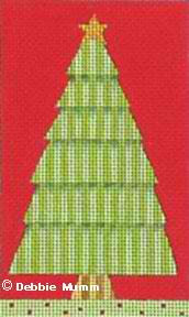 click here to view larger image of Striped Christmas Tree (hand painted canvases)
