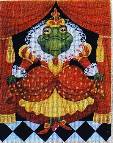 click here to view larger image of Frog Queen (hand painted canvases)