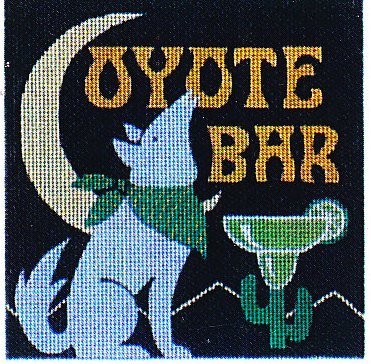 click here to view larger image of Coyote Bar (hand painted canvases)