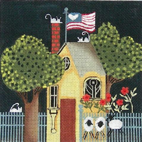 click here to view larger image of Tall House - Blakely Wilson (hand painted canvases)