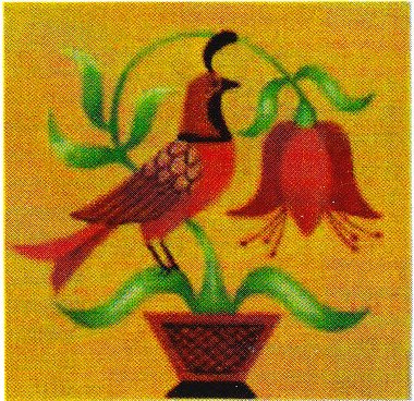 click here to view larger image of Folk Bird 2 (hand painted canvases)