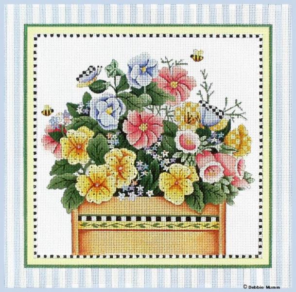 click here to view larger image of Sweet Bouquet - 18 mesh (hand painted canvases)