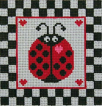 click here to view larger image of Ladybug  (hand painted canvases)