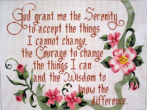 click here to view larger image of Serenity Prayer (hand painted canvases)