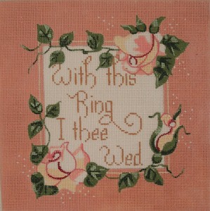 click here to view larger image of With This Ring (hand painted canvases)