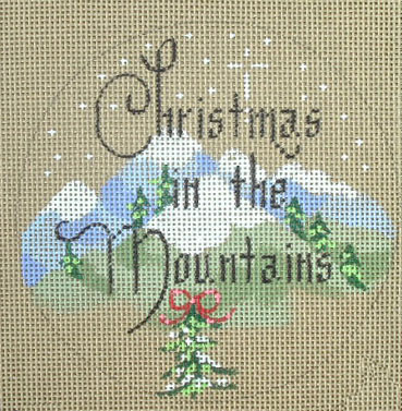 click here to view larger image of Christmas on the Mountains (hand painted canvases)