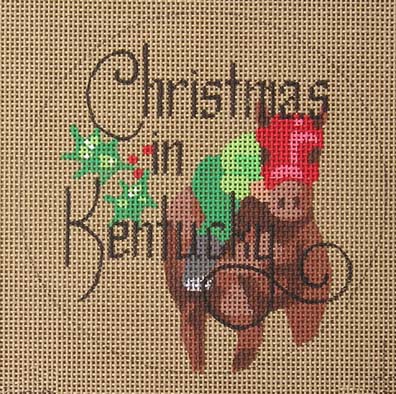 click here to view larger image of Christmas in Kentucky (hand painted canvases)