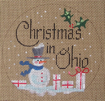 click here to view larger image of Christmas in Ohio (hand painted canvases)