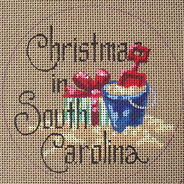 click here to view larger image of Christmas in South Carolina (hand painted canvases)