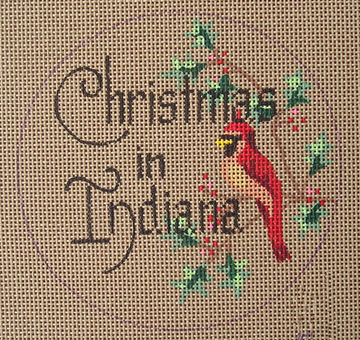 click here to view larger image of Christmas in Indiana (hand painted canvases)