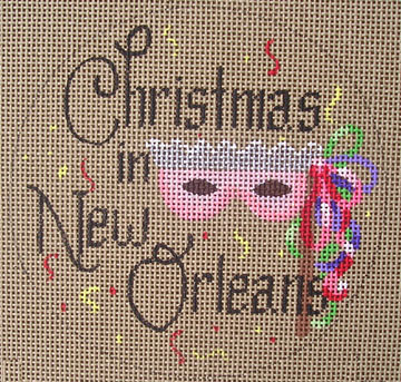 click here to view larger image of Christmas in New Orleans (hand painted canvases)