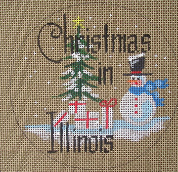 click here to view larger image of Christmas in Illinois (hand painted canvases)