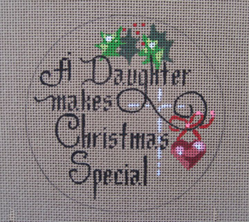 click here to view larger image of A Daughter makes Christmas Special (hand painted canvases)