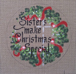click here to view larger image of Sisters Make Christmas Special (hand painted canvases)