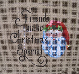 click here to view larger image of Friends Make Christmas Special (hand painted canvases)