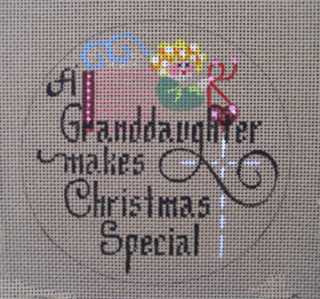 click here to view larger image of A Granddaughter Makes Christmas Special (hand painted canvases)