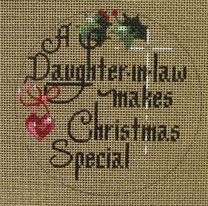 click here to view larger image of A Daughter-In-Law Makes Christmas Special (hand painted canvases)