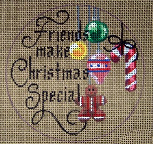 click here to view larger image of Friends Make Christmas Special (hand painted canvases)