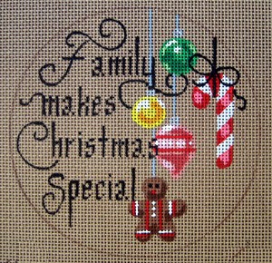 click here to view larger image of Family Makes Christmas Special (hand painted canvases)