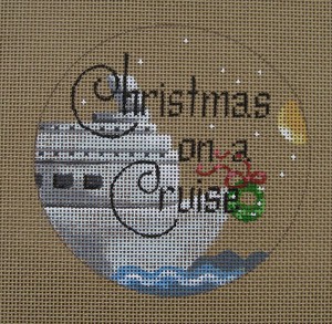 click here to view larger image of Christmas on a Cruise (hand painted canvases)