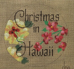 click here to view larger image of Christmas in Hawaii (Hibiscus Flower) (hand painted canvases)