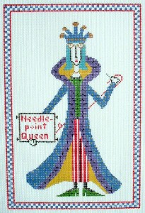 click here to view larger image of Needlepoint Queen (hand painted canvases)