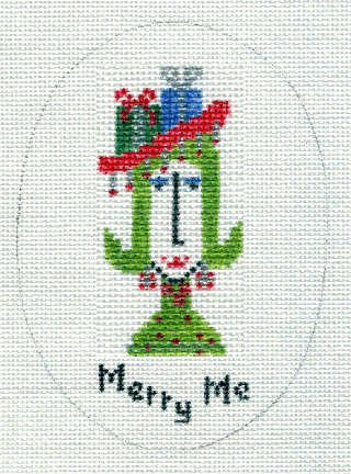 click here to view larger image of Merry Me Ornament (hand painted canvases)