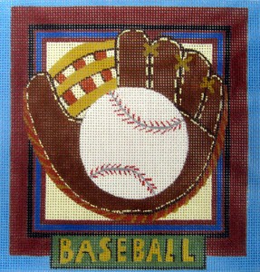 click here to view larger image of Baseball (hand painted canvases)