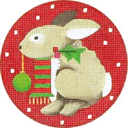 click here to view larger image of Rabbit Ornament (hand painted canvases)