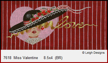 click here to view larger image of Miss Valentine (hand painted canvases)
