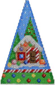 click here to view larger image of Gingerbread House Mini Tree (hand painted canvases)