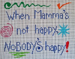 click here to view larger image of When Mamma's not Happy ... (hand painted canvases)