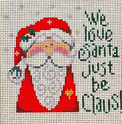 click here to view larger image of We Love Santa Just ... (hand painted canvases)