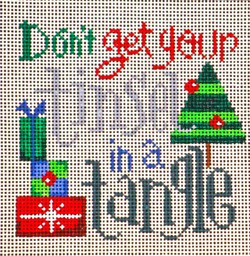 click here to view larger image of Don’t Get Your Tinsel In A Tangle (hand painted canvases)