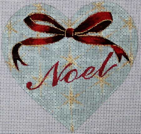 click here to view larger image of Noel Heart (hand painted canvases)