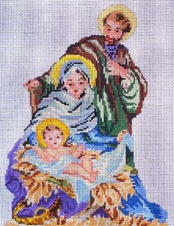 click here to view larger image of Holy Family  Nativity (hand painted canvases)
