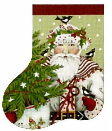 click here to view larger image of Swedish Santa Mini Sock (hand painted canvases)